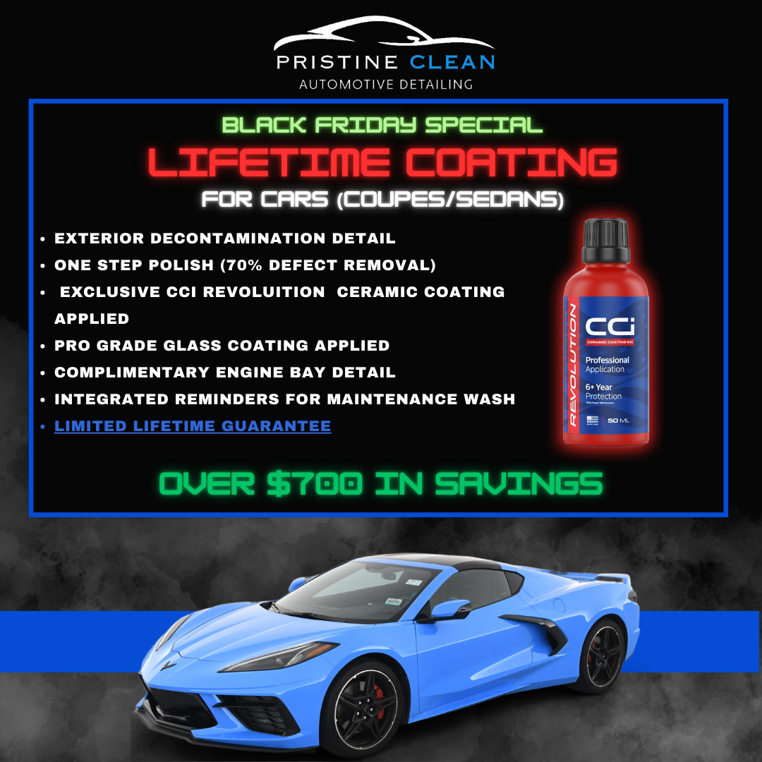 Lifetime Guarantee Ceramic Coating Package! (Coupes & Sedans)