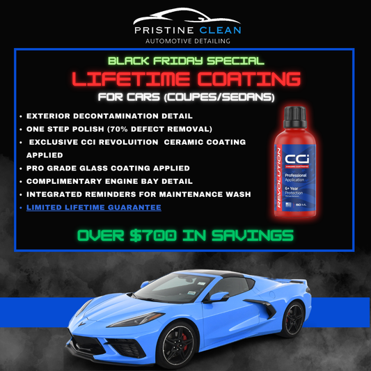Lifetime Guarantee Ceramic Coating Package! (Coupes & Sedans)