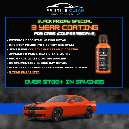 3 Year Ceramic Coating Package - Coupe & Sedan